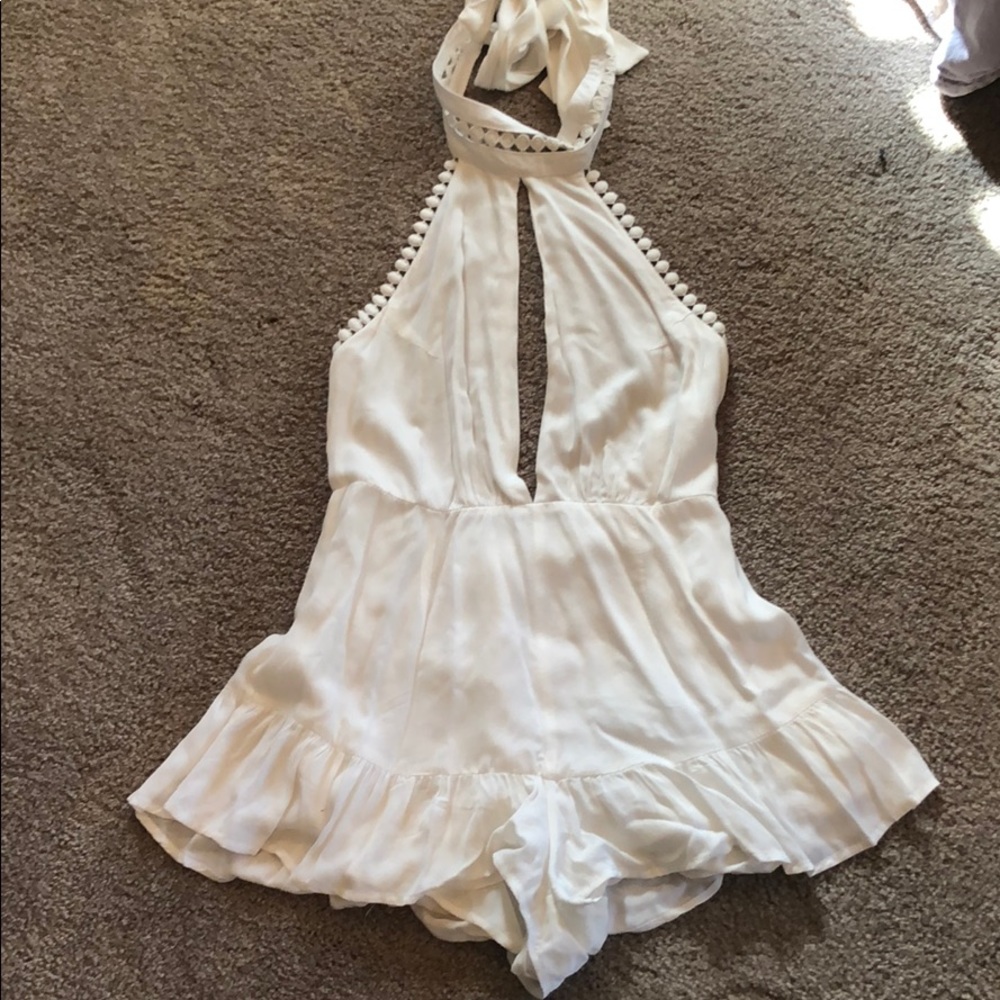 Backless halter LF romper